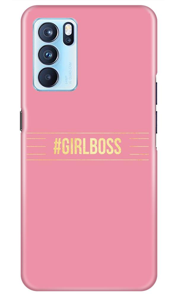 Girl Boss Pink Mobile Back Case for Oppo Reno6 Pro 5G (Design - 263) Girl Boss Pink Case for Oppo Reno6 Pro 5G (Design No. 263)