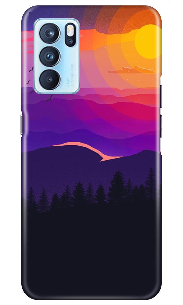 Sun Set Mobile Back Case for Oppo Reno6 5G (Design - 279) Sun Set Case for Oppo Reno6 5G (Design No. 279)
