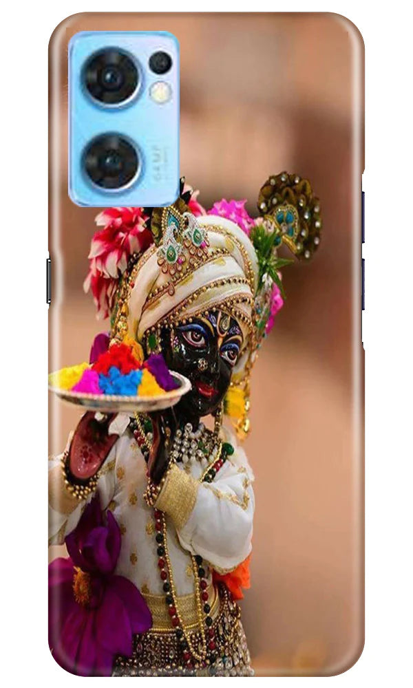 Lord Krishna2 Mobile Back Case for Oppo Reno7 5G (Design - 17) Lord Krishna2 Case for Oppo Reno7 5G