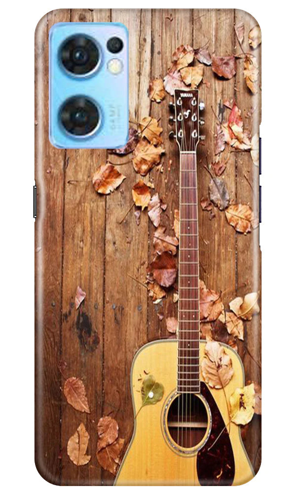 Guitar Mobile Back Case for Oppo Reno7 5G (Design - 43) Guitar Case for Oppo Reno7 5G