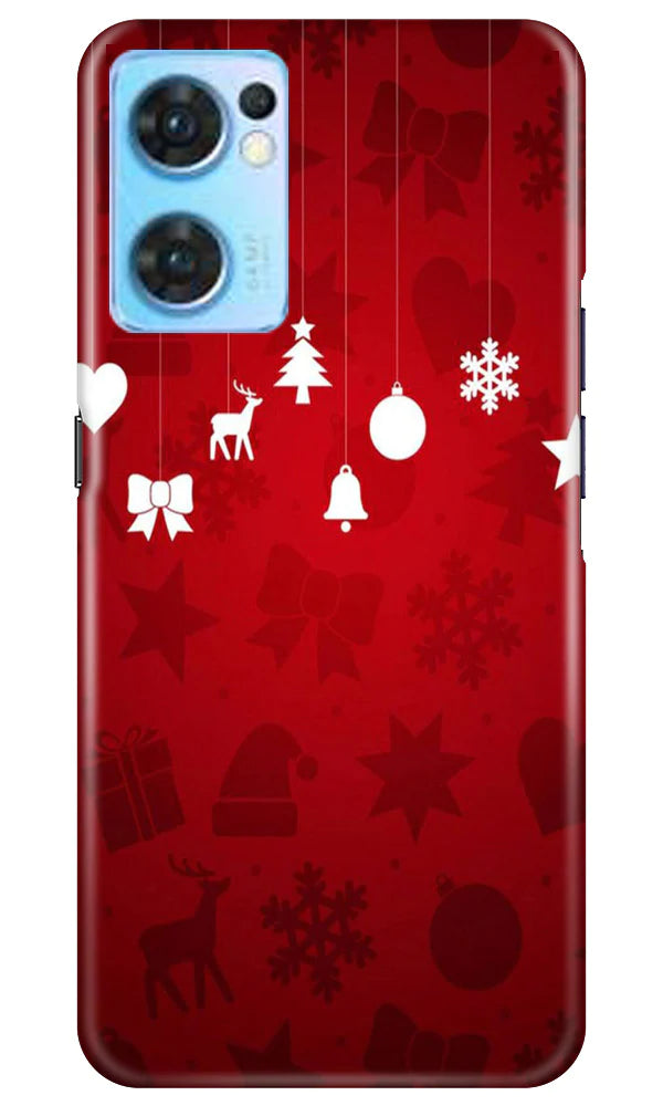 Christmas Mobile Back Case for Oppo Reno7 5G (Design - 78) Christmas Case for Oppo Reno7 5G