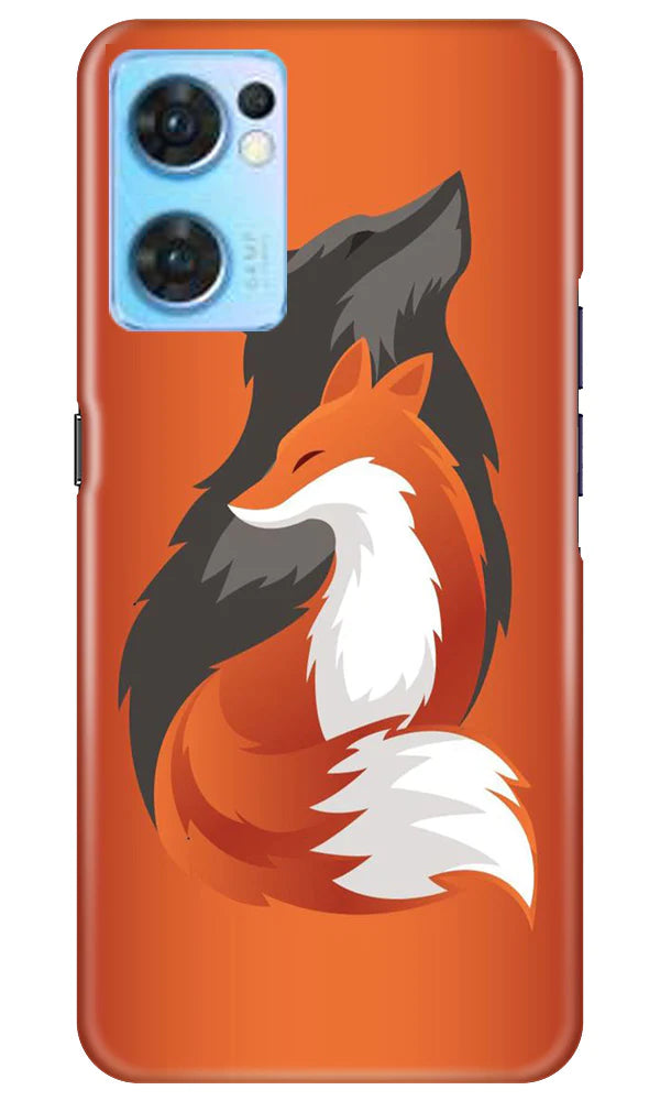 Wolf Mobile Back Case for Oppo Reno7 5G (Design - 193) Wolf Case for Oppo Reno7 5G (Design No. 193)