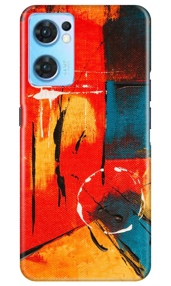 Modern Art Mobile Back Case for Oppo Reno7 5G (Design - 208) Modern Art Case for Oppo Reno7 5G (Design No. 208)