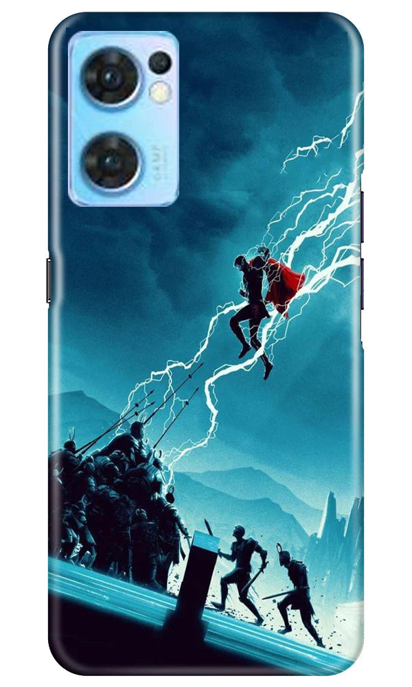 Thor Avengers Mobile Back Case for Oppo Reno7 5G (Design - 212) Thor Avengers Case for Oppo Reno7 5G (Design No. 212)