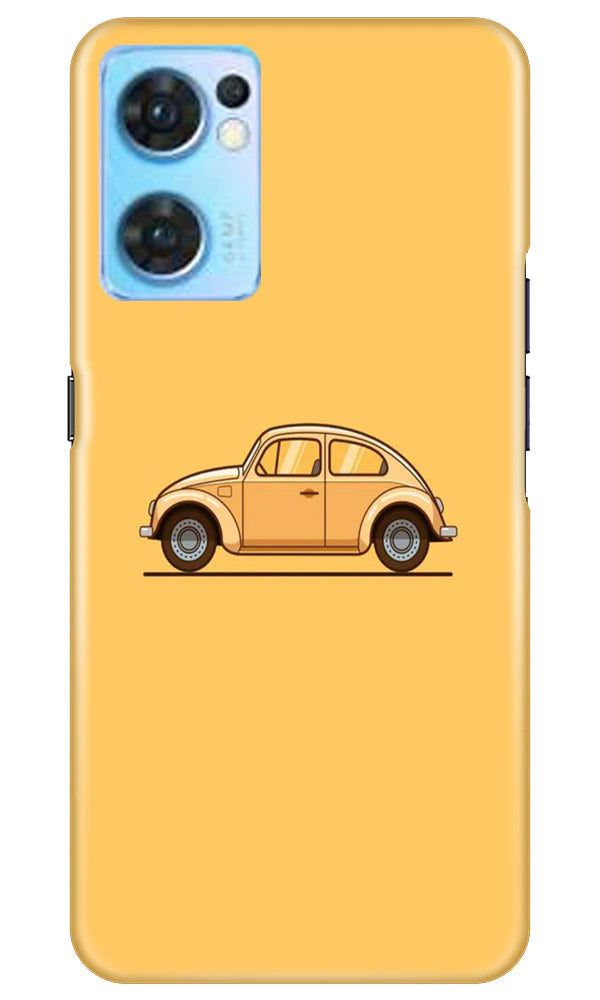 Vintage Car Mobile Back Case for Oppo Reno7 5G (Design - 231) Vintage Car Case for Oppo Reno7 5G (Design No. 231)