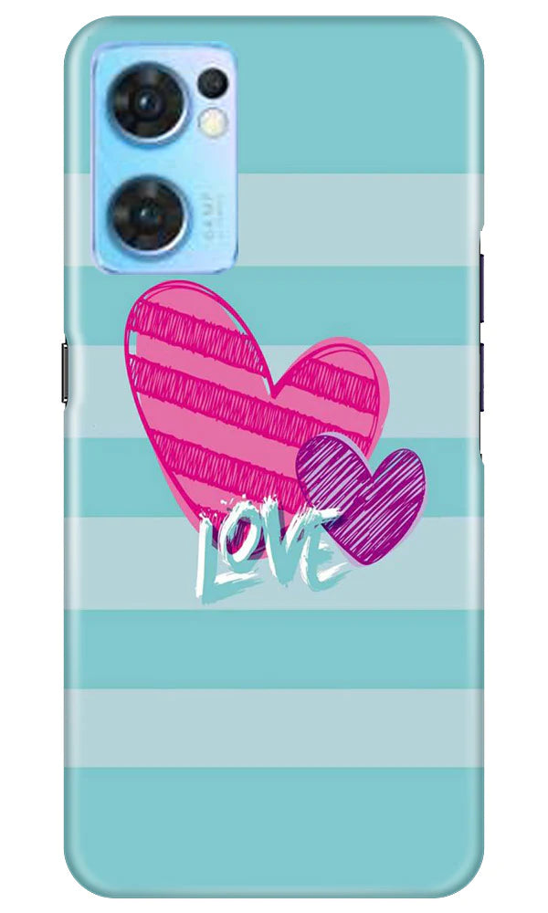 Love Mobile Back Case for Oppo Reno7 5G (Design - 261) Love Case for Oppo Reno7 5G (Design No. 261)
