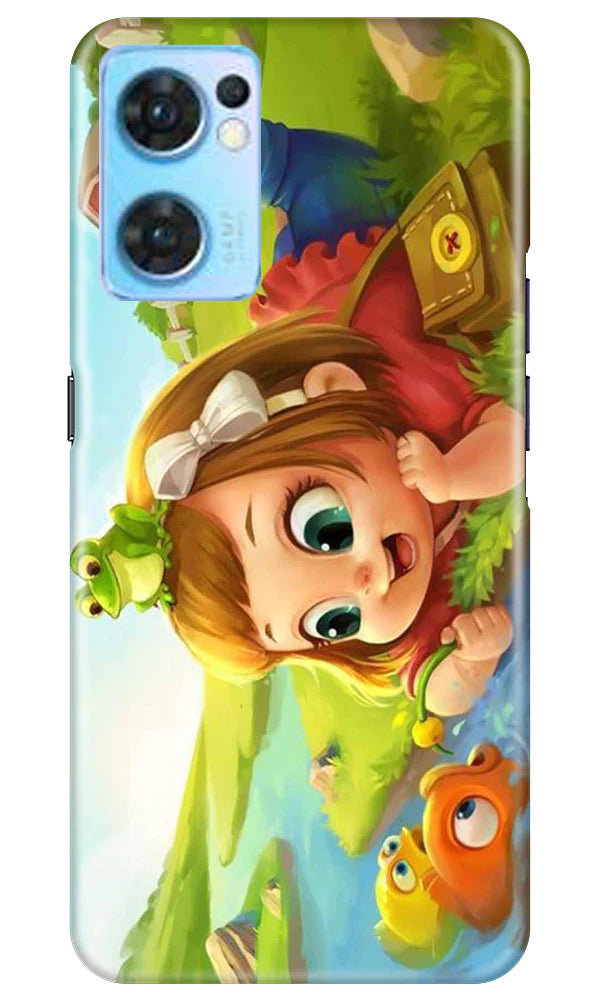 Baby Girl Mobile Back Case for Oppo Reno7 5G (Design - 301) Baby Girl Mobile Back Case for Oppo Reno7 5G (Design - 301)