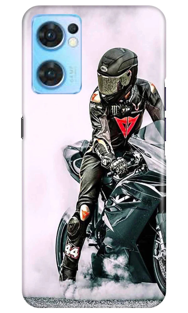 Biker Mobile Back Case for Oppo Reno7 5G (Design - 342) Biker Mobile Back Case for Oppo Reno7 5G (Design - 342)