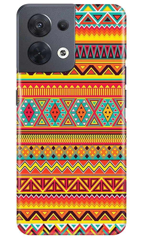 Zigzag line pattern Mobile Back Case for Oppo Reno 8 5G (Design - 4) Zigzag line pattern Case for Oppo Reno 8 5G