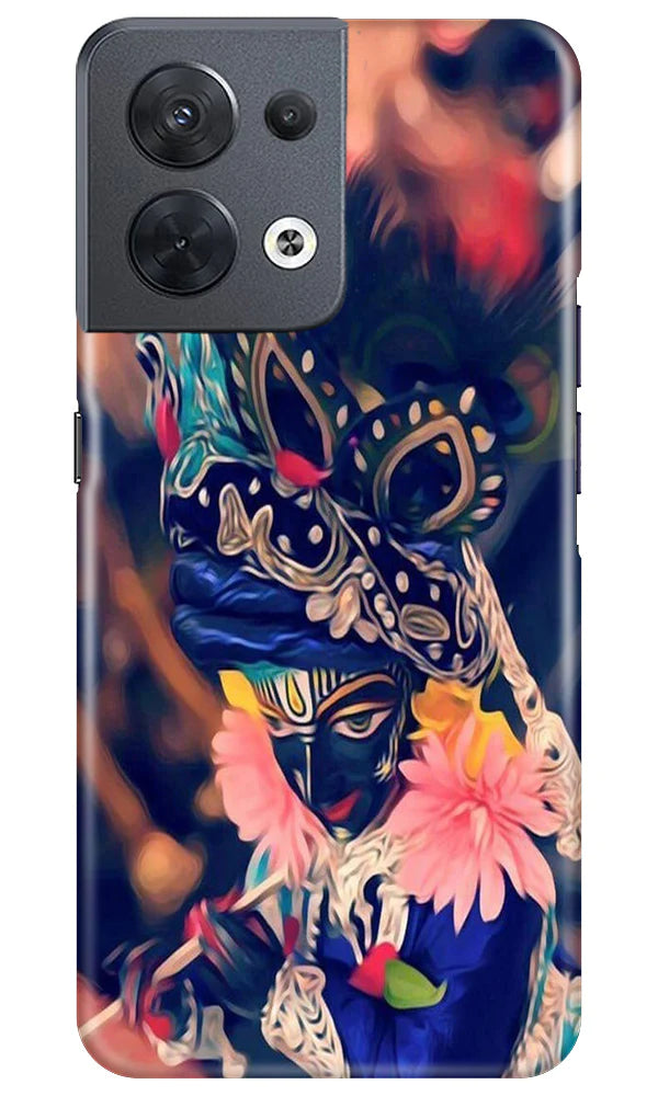 Lord Krishna Mobile Back Case for Oppo Reno 8 5G (Design - 16) Lord Krishna Case for Oppo Reno 8 5G