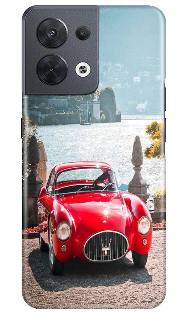 Vintage Car Mobile Back Case for Oppo Reno 8 5G (Design - 51) Vintage Car Case for Oppo Reno 8 5G