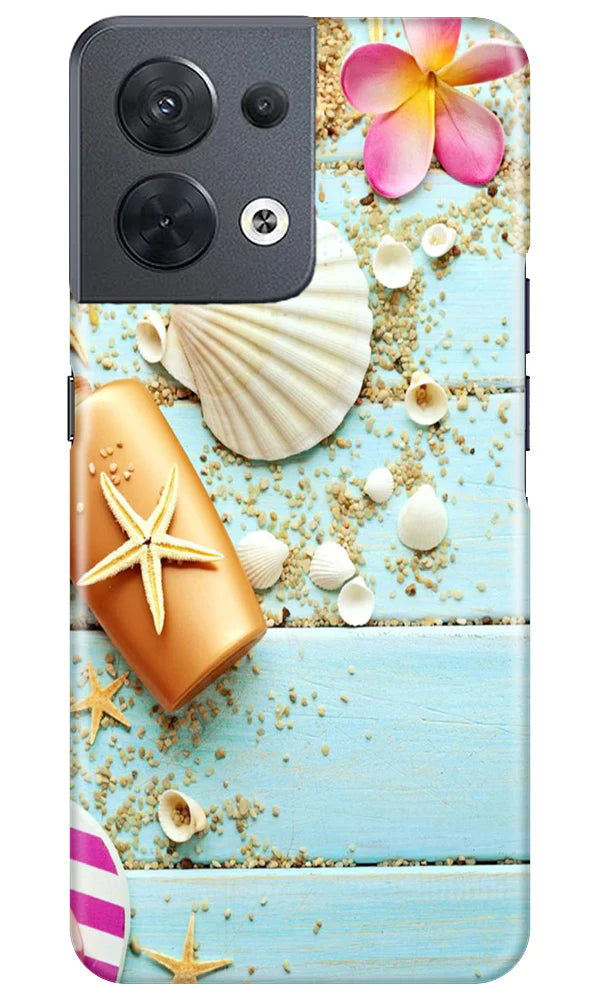 Sea Shells Mobile Back Case for Oppo Reno 8 5G (Design - 63) Sea Shells Case for Oppo Reno 8 5G