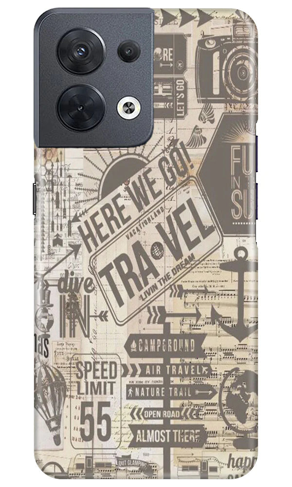 Travel Mobile Back Case for Oppo Reno 8 5G (Design - 104) Travel Case for Oppo Reno 8 5G (Design - 104)