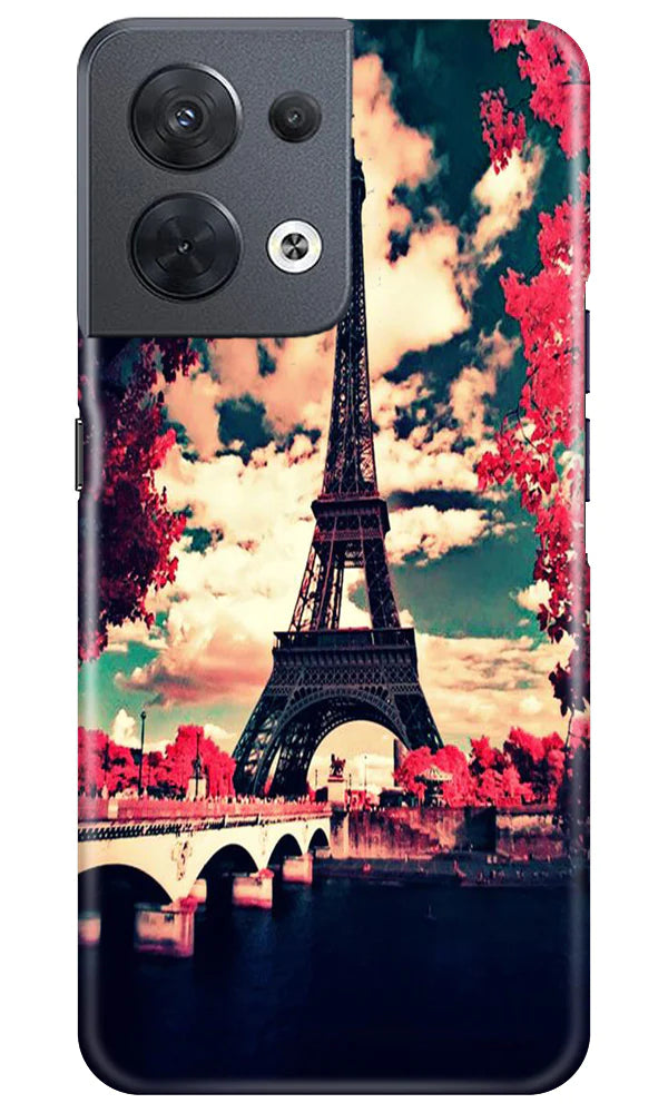 Eiffel Tower Mobile Back Case for Oppo Reno 8 5G (Design - 181) Eiffel Tower Case for Oppo Reno 8 5G (Design No. 181)