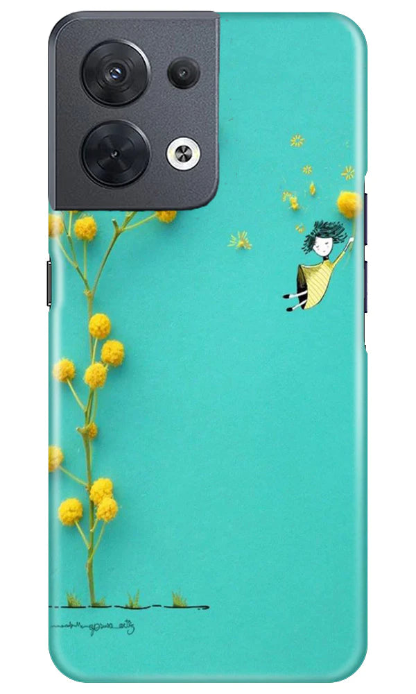 Flowers Girl Mobile Back Case for Oppo Reno 8 5G (Design - 185) Flowers Girl Case for Oppo Reno 8 5G (Design No. 185)