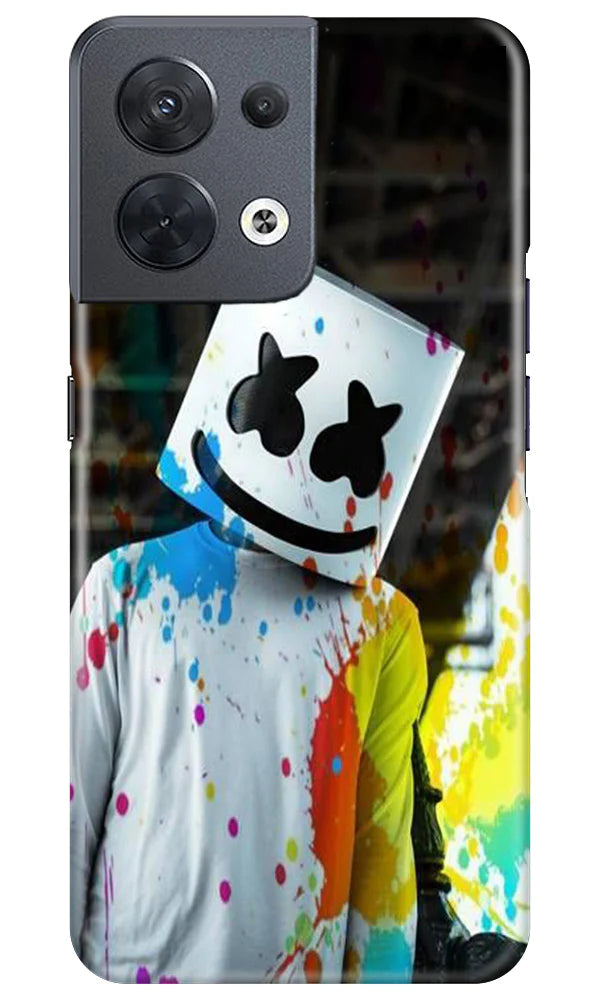 Marsh Mellow Mobile Back Case for Oppo Reno 8 5G (Design - 189) Marsh Mellow Case for Oppo Reno 8 5G (Design No. 189)