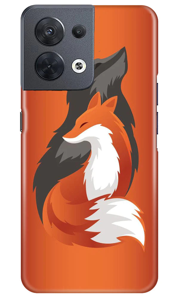 Wolf Mobile Back Case for Oppo Reno 8 5G (Design - 193) Wolf Case for Oppo Reno 8 5G (Design No. 193)