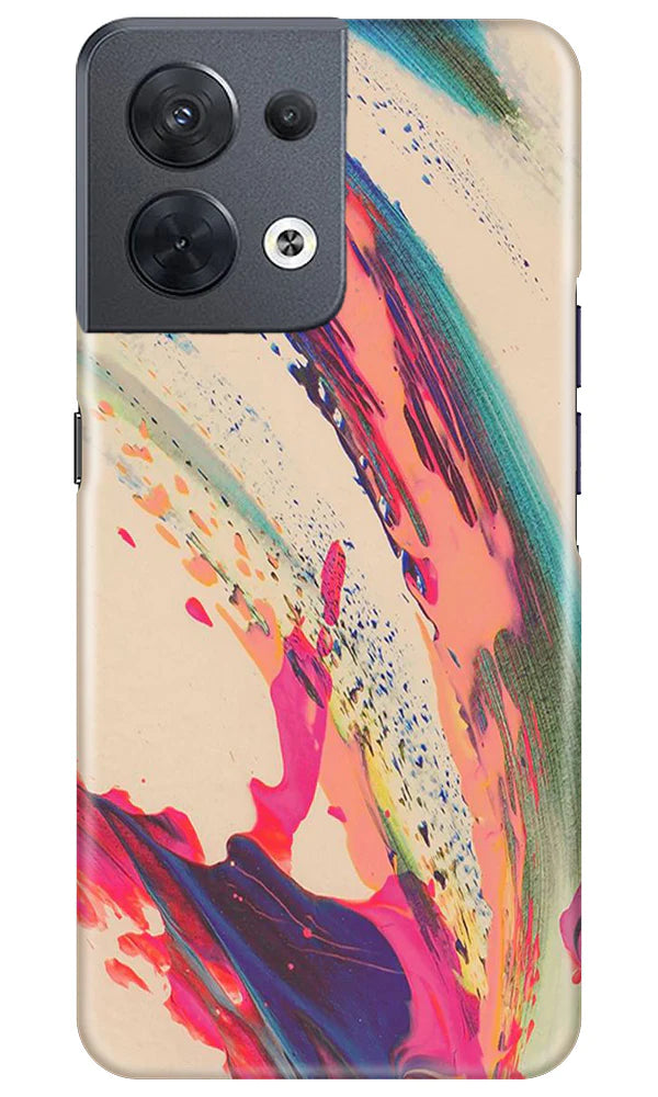 Modern Art Mobile Back Case for Oppo Reno 8 5G (Design - 203) Modern Art Case for Oppo Reno 8 5G (Design No. 203)