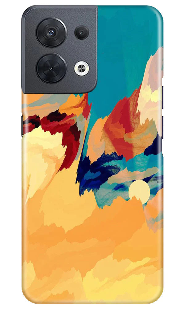 Modern Art Mobile Back Case for Oppo Reno 8 5G (Design - 205) Modern Art Case for Oppo Reno 8 5G (Design No. 205)