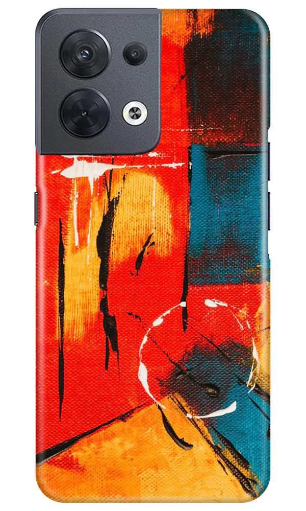 Modern Art Mobile Back Case for Oppo Reno 8 5G (Design - 208) Modern Art Case for Oppo Reno 8 5G (Design No. 208)