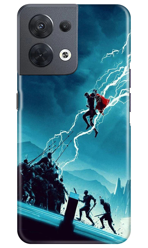Thor Avengers Mobile Back Case for Oppo Reno 8 5G (Design - 212) Thor Avengers Case for Oppo Reno 8 5G (Design No. 212)