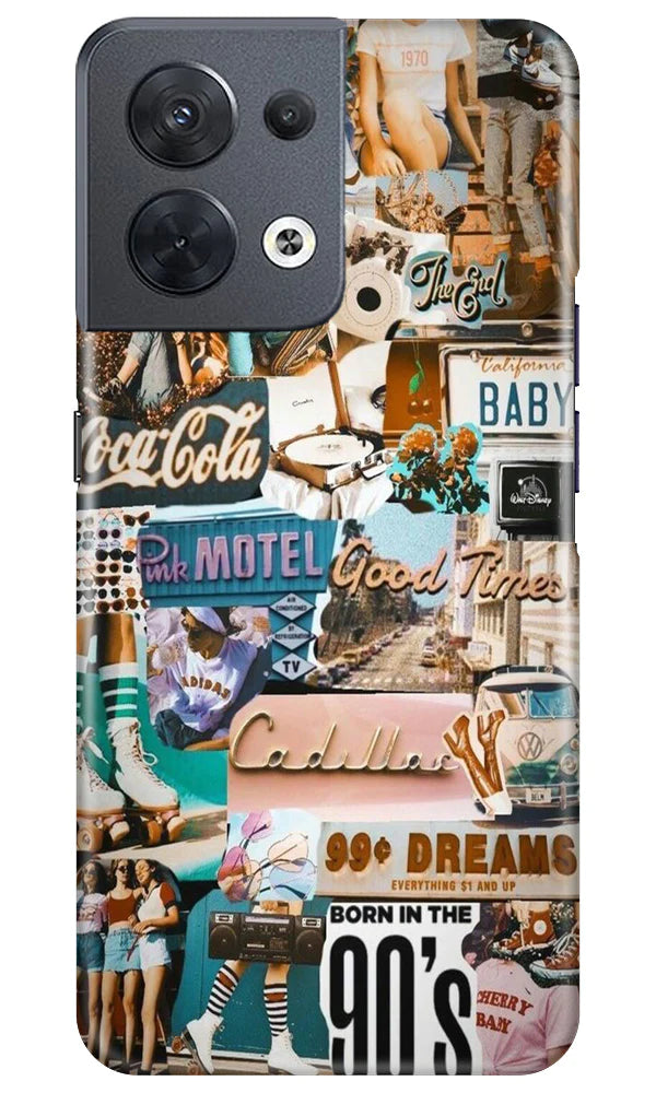 Vintage Design Mobile Back Case for Oppo Reno 8 5G (Design - 253) Vintage Design Case for Oppo Reno 8 5G (Design No. 253)