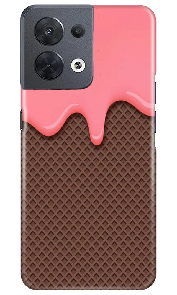 IceCream Mobile Back Case for Oppo Reno 8 5G (Design - 256) IceCream Case for Oppo Reno 8 5G (Design No. 256)
