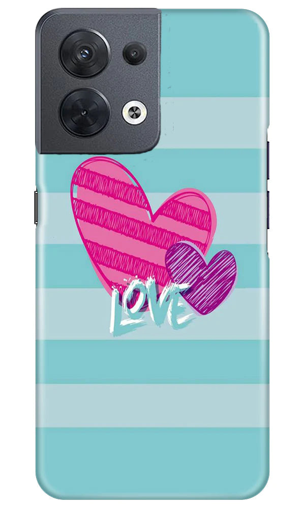 Love Mobile Back Case for Oppo Reno 8 5G (Design - 261) Love Case for Oppo Reno 8 5G (Design No. 261)
