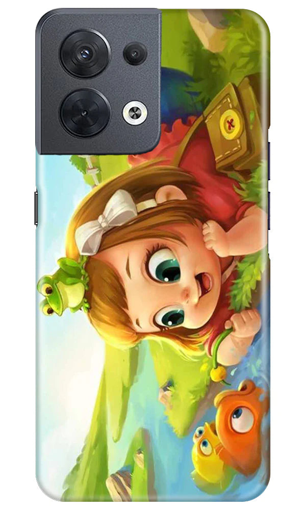 Baby Girl Mobile Back Case for Oppo Reno 8 5G (Design - 301) Baby Girl Mobile Back Case for Oppo Reno 8 5G (Design - 301)