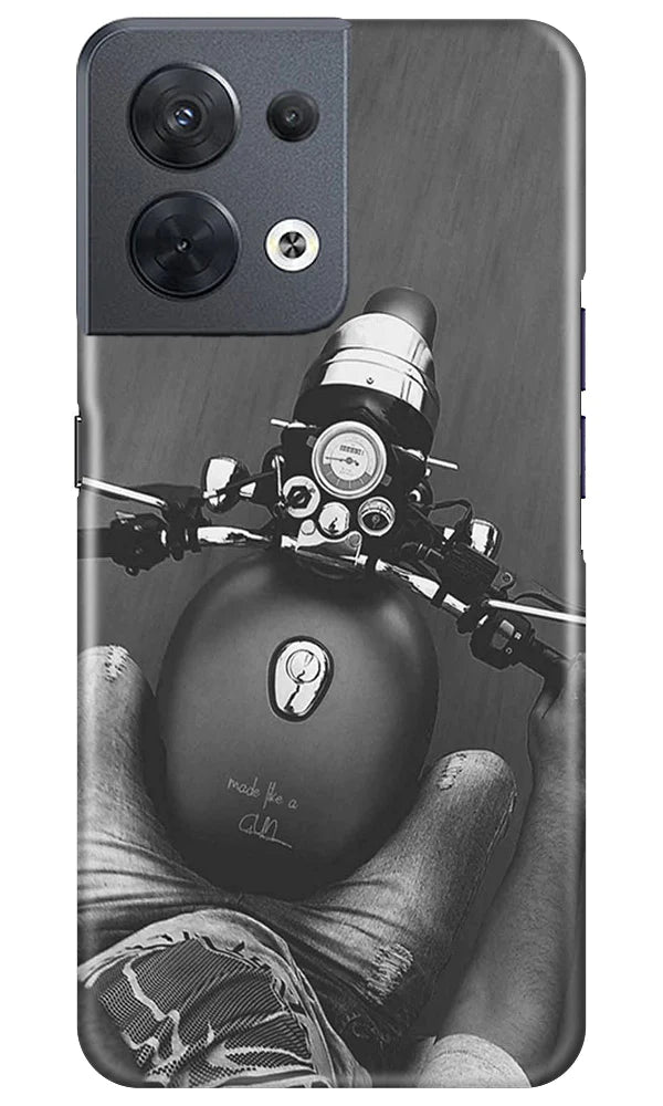 Royal Enfield Mobile Back Case for Oppo Reno 8 5G (Design - 341) Royal Enfield Mobile Back Case for Oppo Reno 8 5G (Design - 341)