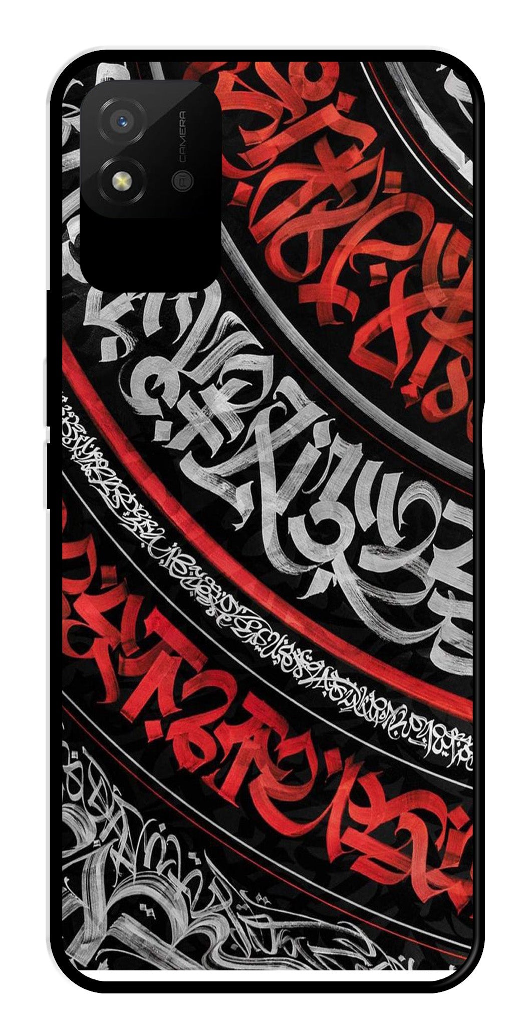 Qalander Art Metal Mobile Case for Realme Narzo 50i (Design No -49)