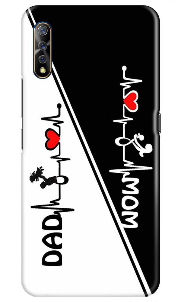 Love Mom Dad Mobile Back Case for Vivo S1 (Design - 385)