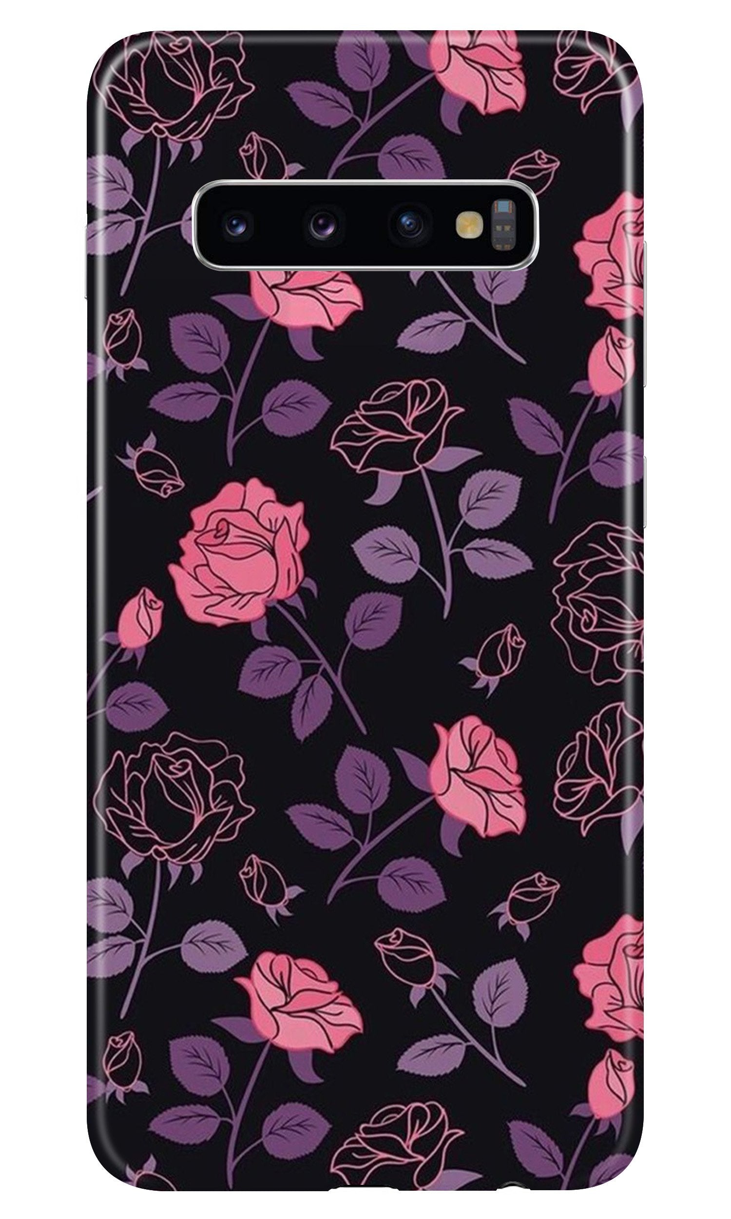 Rose Pattern Mobile Back Case for Samsung Galaxy S10 (Design - 2) Rose Pattern Case for Samsung Galaxy S10