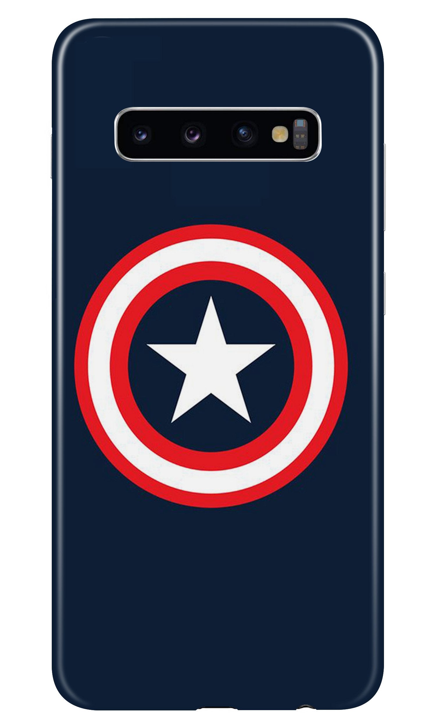Captain America Mobile Back Case for Samsung Galaxy S10 Plus (Design - 42) Captain America Case for Samsung Galaxy S10 Plus