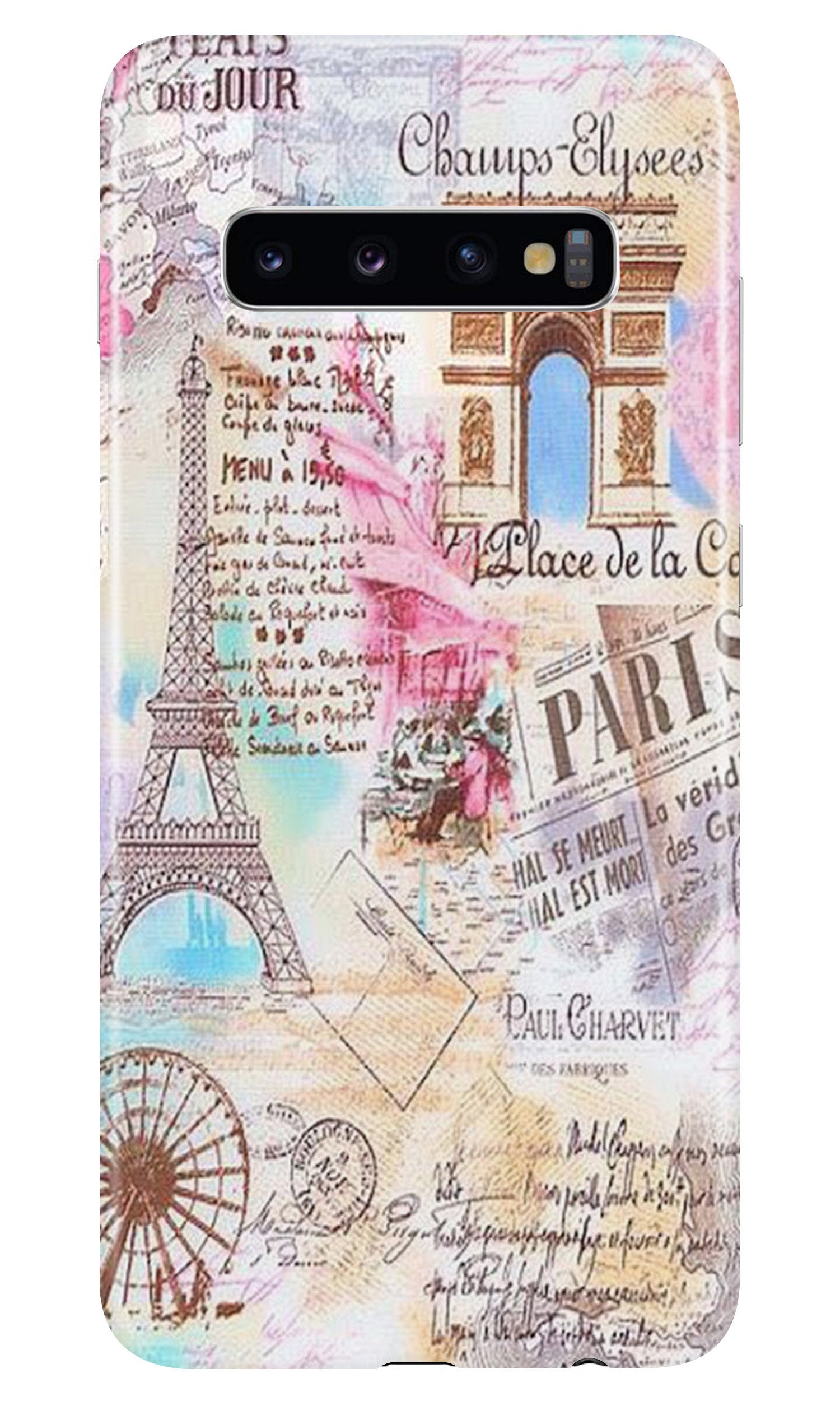 Paris Eiftel Tower Mobile Back Case for Samsung Galaxy S10 (Design - 54) Paris Eiftel Tower Case for Samsung Galaxy S10