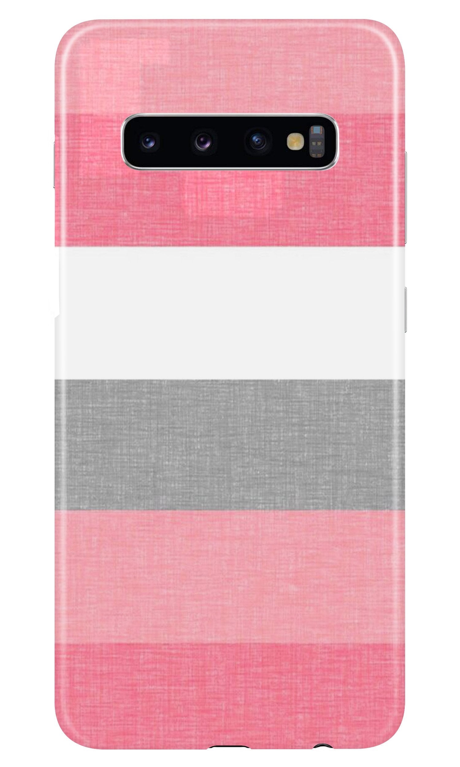Pink white pattern Mobile Back Case for Samsung Galaxy S10 Plus (Design - 55) Pink white pattern Case for Samsung Galaxy S10 Plus