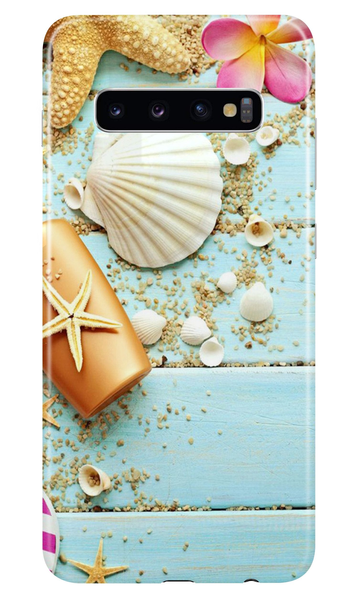 Sea Shells Mobile Back Case for Samsung Galaxy S10 Plus (Design - 63) Sea Shells Case for Samsung Galaxy S10 Plus