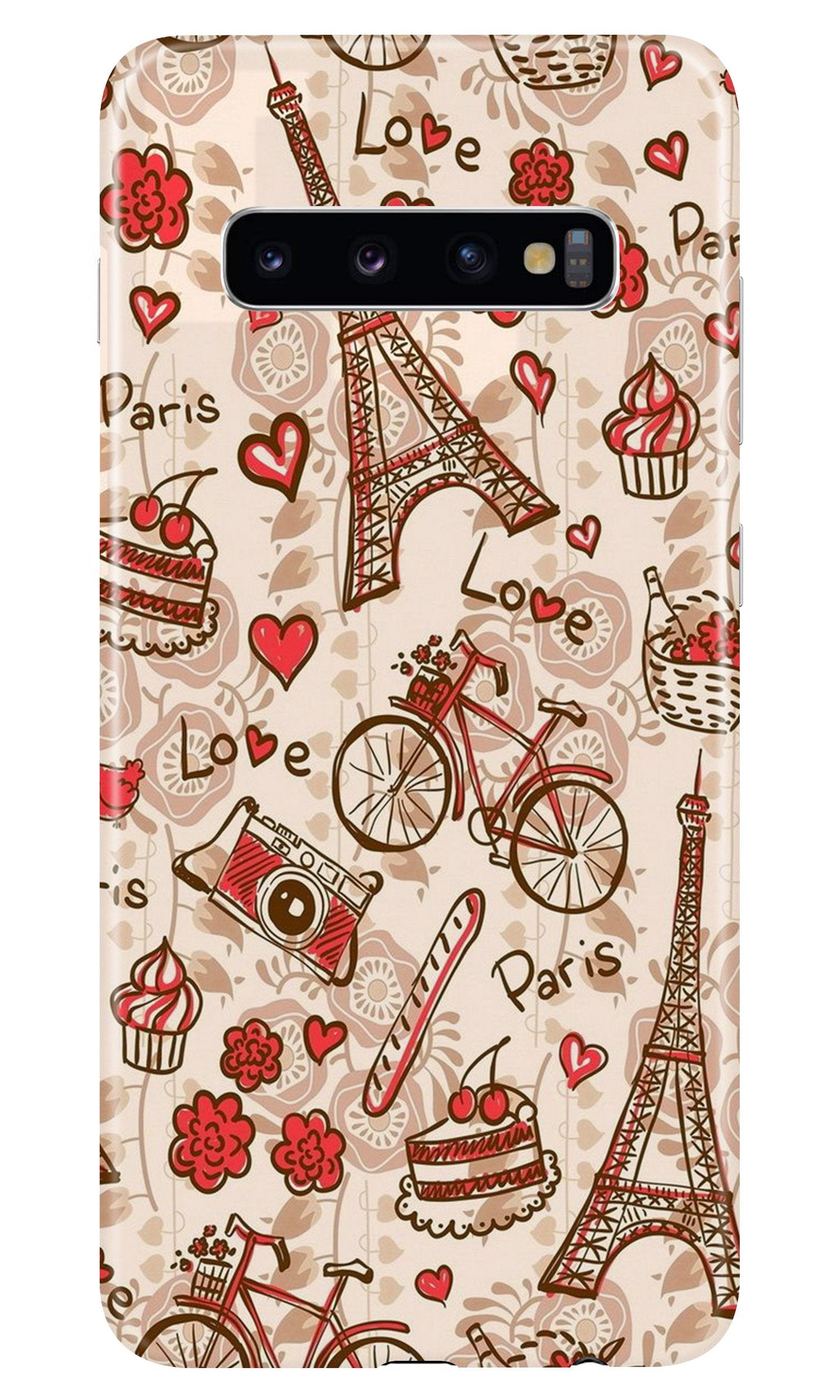 Love Paris Mobile Back Case for Samsung Galaxy S10 (Design - 103) (Design - 103) Love Paris Case for Samsung Galaxy S10 (Design - 103)
