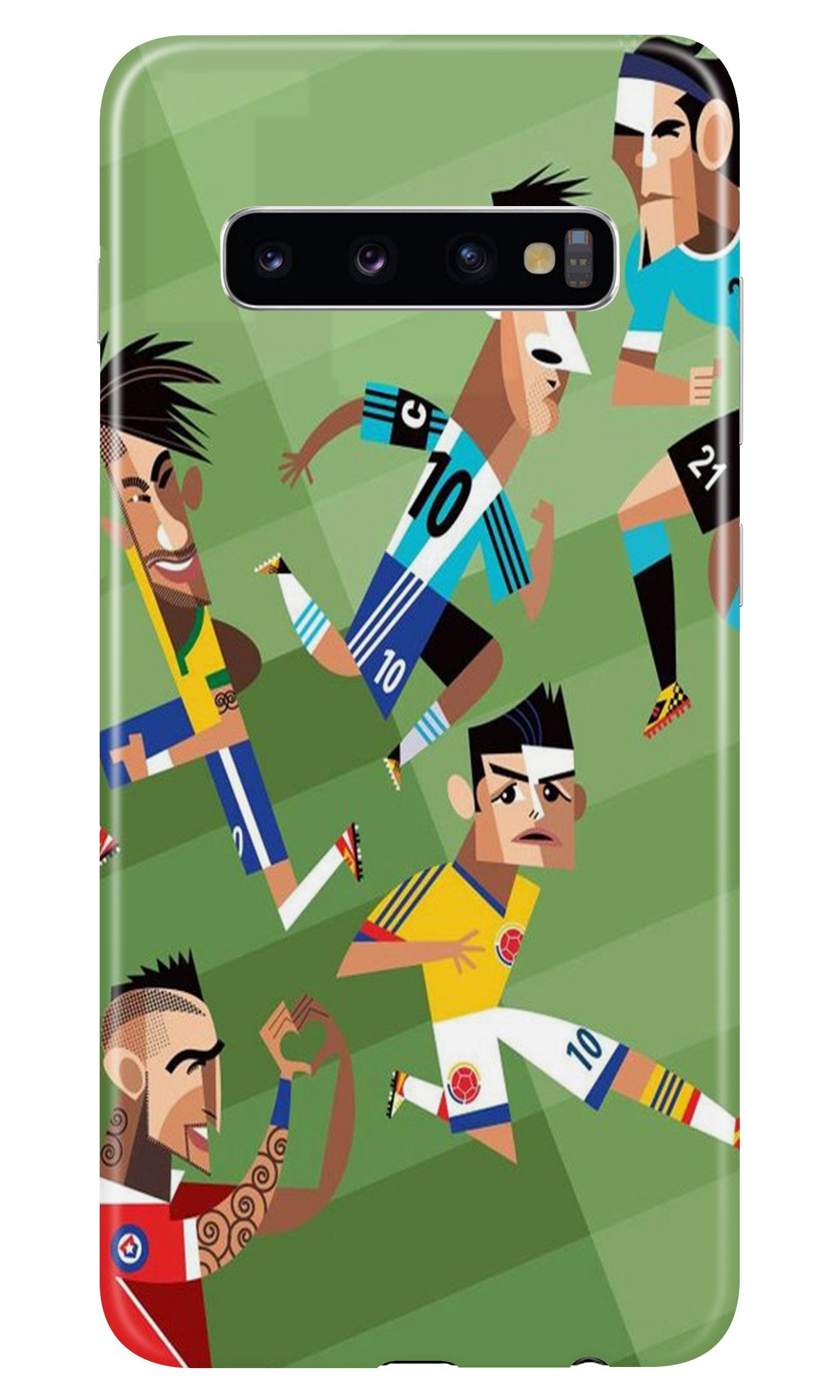 Football Mobile Back Case for Samsung Galaxy S10 (Design - 166) (Design - 166) Football Case for Samsung Galaxy S10 (Design - 166)