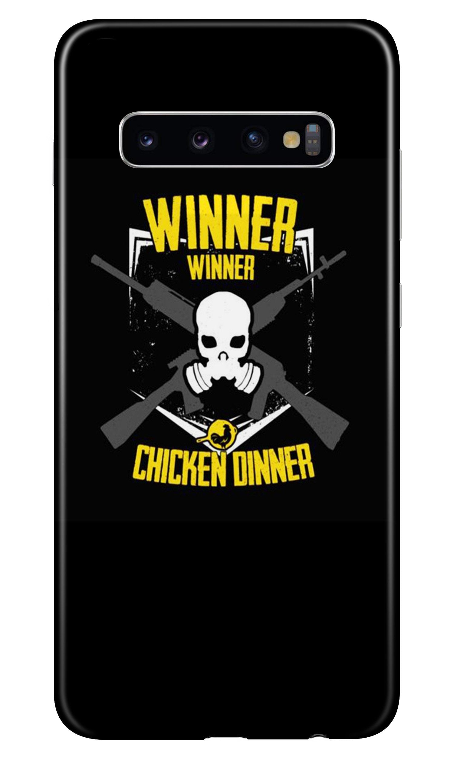 Winner Winner Chicken Dinner Mobile Back Case for Samsung Galaxy S10 Plus (Design - 178) (Design - 178) Winner Winner Chicken Dinner Case for Samsung Galaxy S10 Plus (Design - 178)