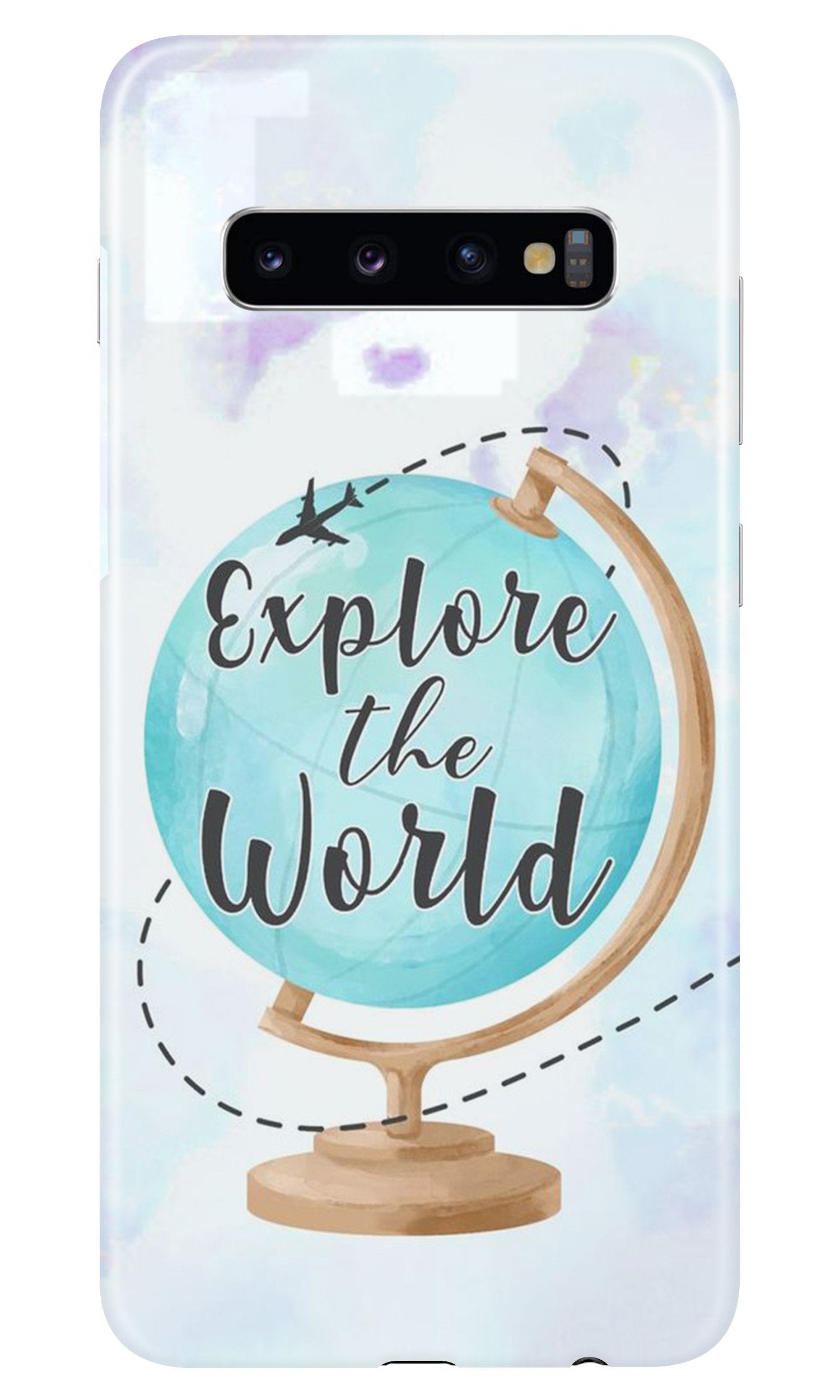 Explore the World Mobile Back Case for Samsung Galaxy S10 Plus (Design - 207) Explore the World Case for Samsung Galaxy S10 Plus (Design No. 207)