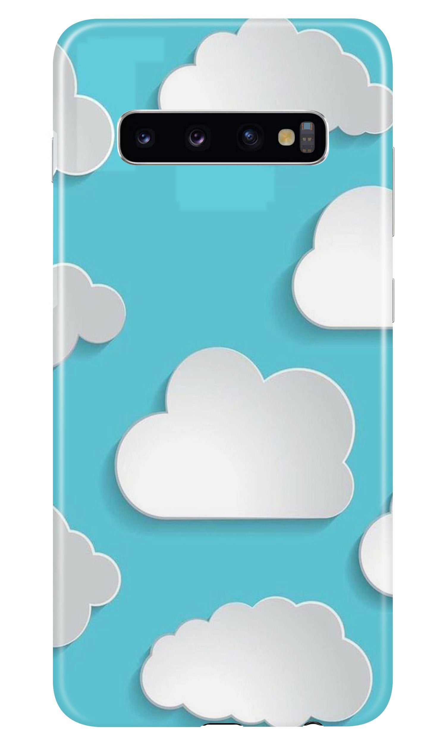 Clouds Mobile Back Case for Samsung Galaxy S10 (Design - 210) Clouds Case for Samsung Galaxy S10 (Design No. 210)