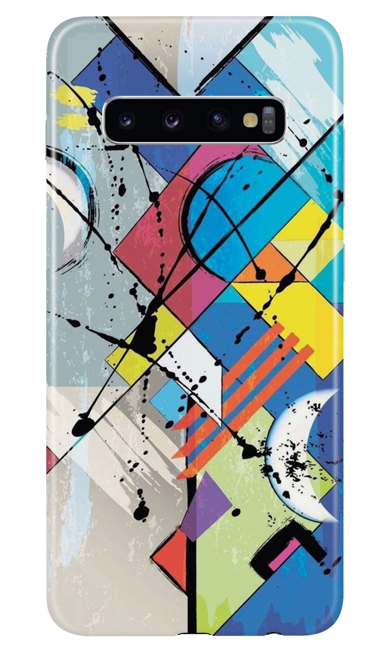Modern Art Mobile Back Case for Samsung Galaxy S10 Plus (Design - 235) Modern Art Case for Samsung Galaxy S10 Plus (Design No. 235)