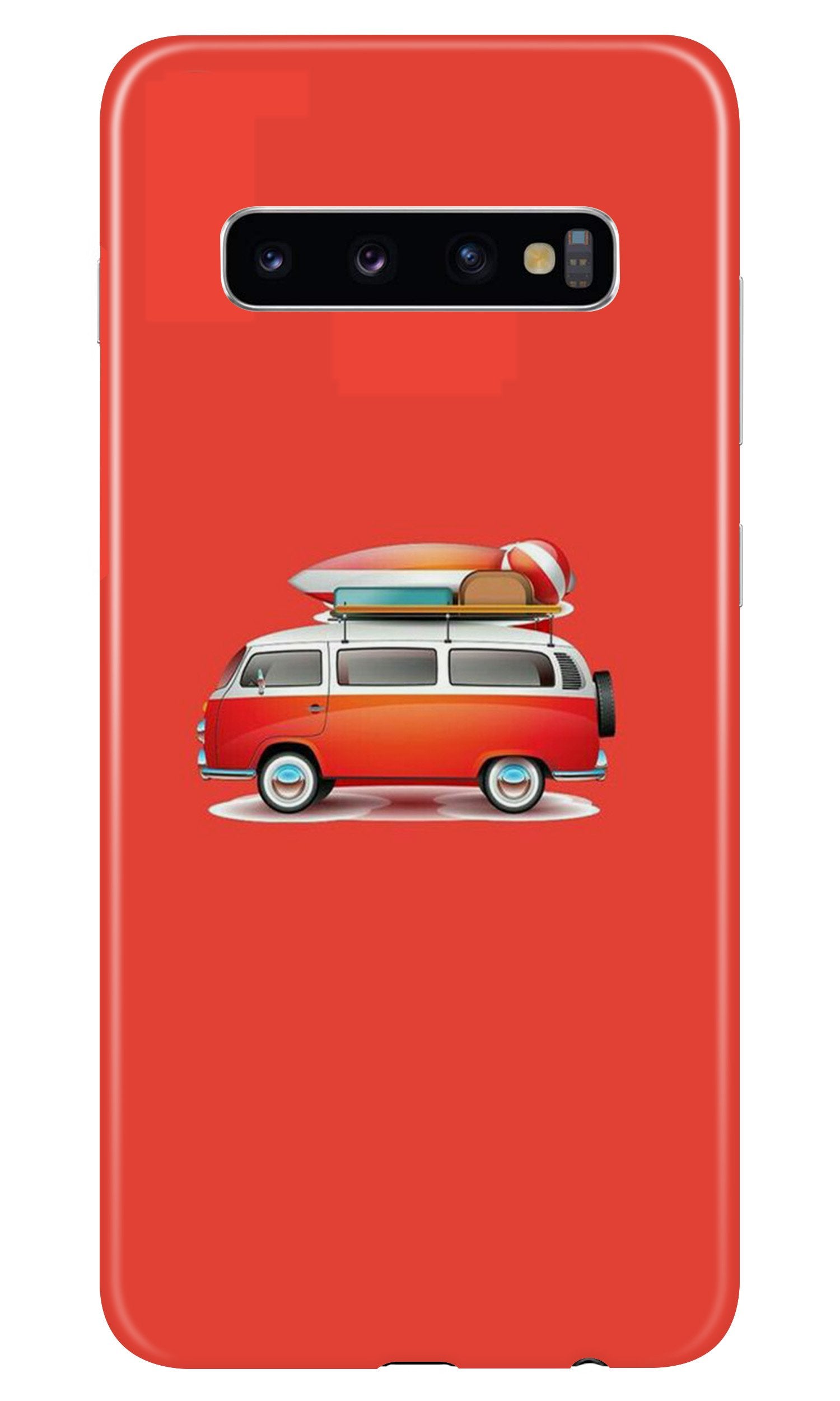 Travel Bus Mobile Back Case for Samsung Galaxy S10 (Design - 258) Travel Bus Case for Samsung Galaxy S10 (Design No. 258)