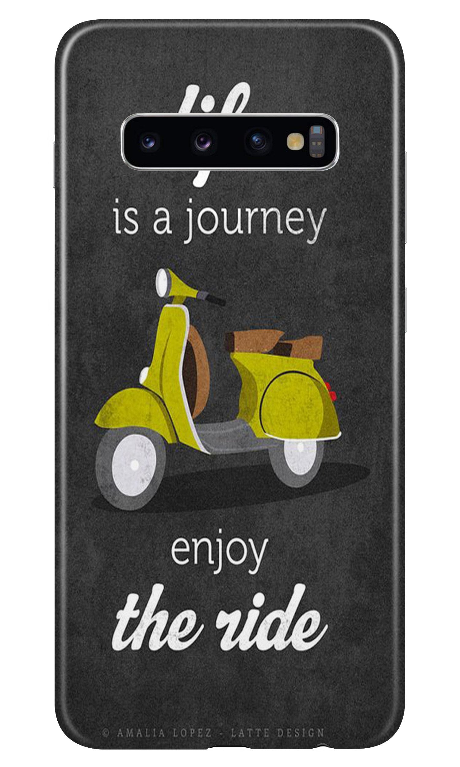 Life is a Journey Mobile Back Case for Samsung Galaxy S10 (Design - 261) Life is a Journey Case for Samsung Galaxy S10 (Design No. 261)