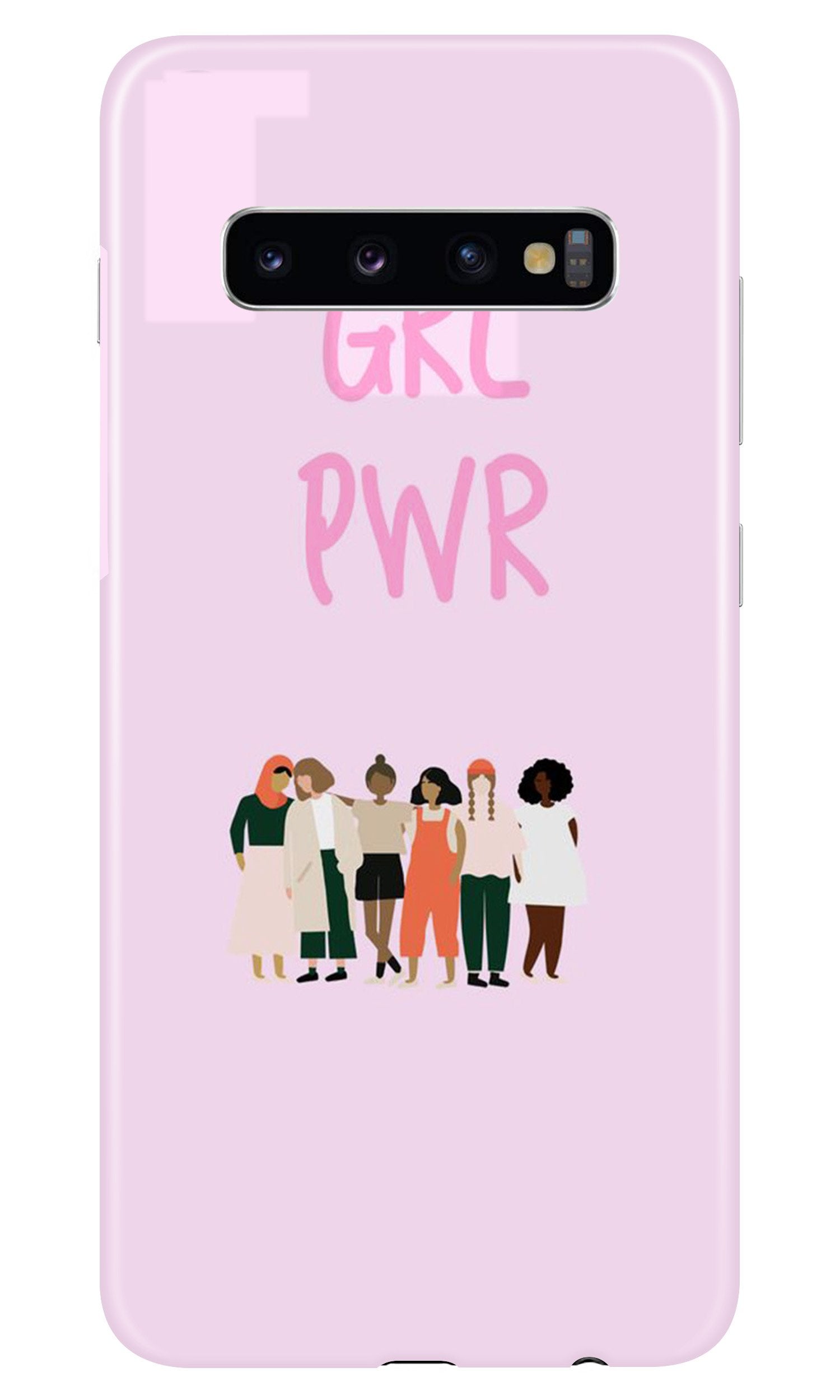 Girl Power Mobile Back Case for Samsung Galaxy S10 (Design - 267) Girl Power Case for Samsung Galaxy S10 (Design No. 267)