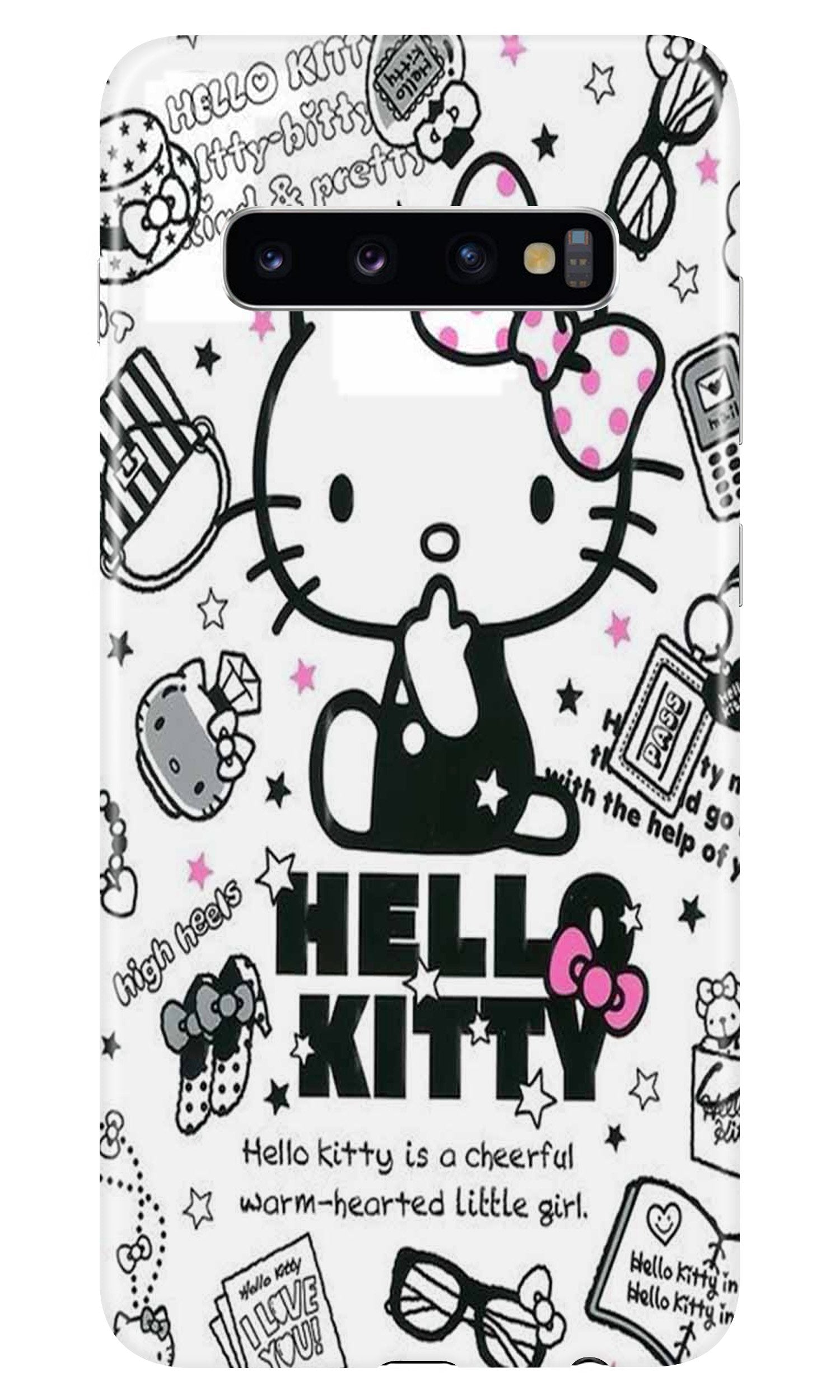 Hello Kitty Mobile Back Case for Samsung Galaxy S10 (Design - 361) Hello Kitty Mobile Back Case for Samsung Galaxy S10 (Design - 361)