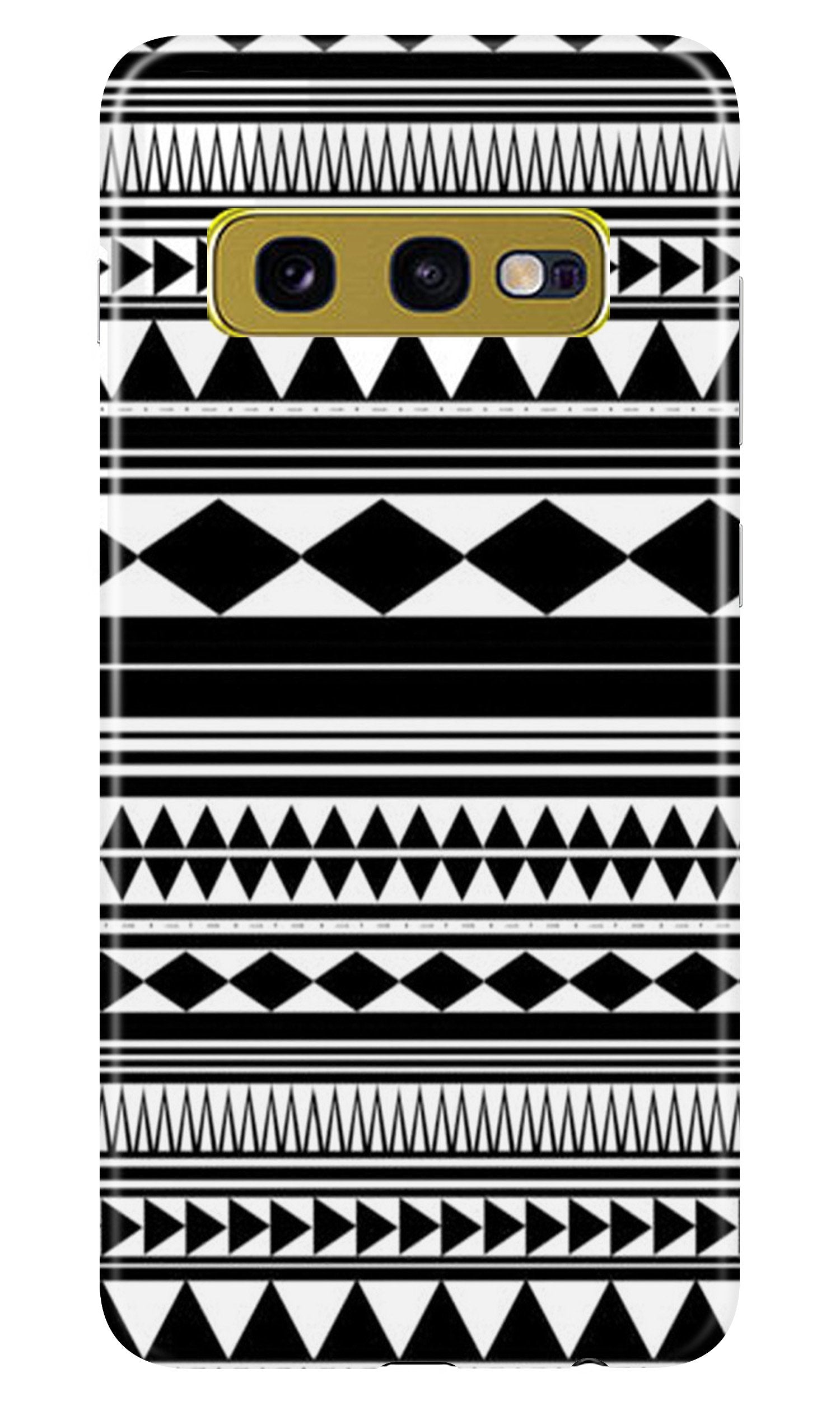 Black white Pattern Mobile Back Case for Samsung Galaxy S10E (Design - 5) Black white Pattern Case for Samsung Galaxy S10E