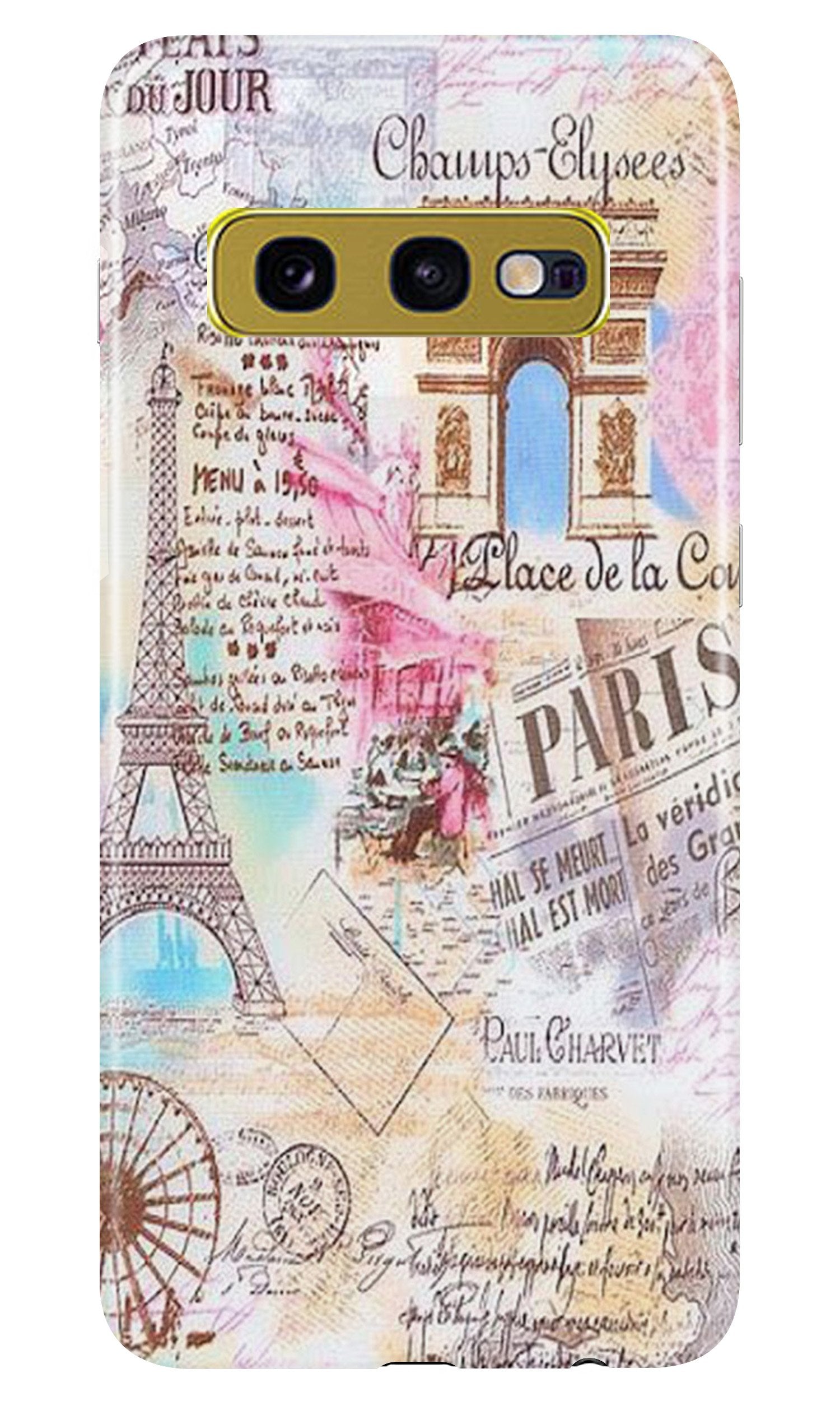 Paris Eiftel Tower Mobile Back Case for Samsung Galaxy S10E (Design - 54) Paris Eiftel Tower Case for Samsung Galaxy S10E