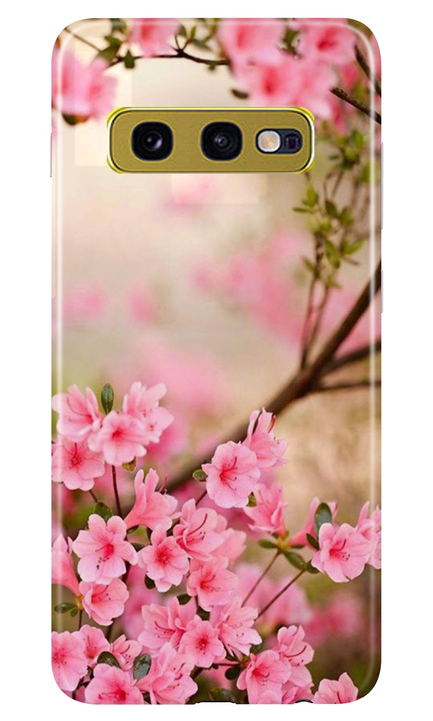 Pink flowers Mobile Back Case for Samsung Galaxy S10E (Design - 69) Pink flowers Case for Samsung Galaxy S10E